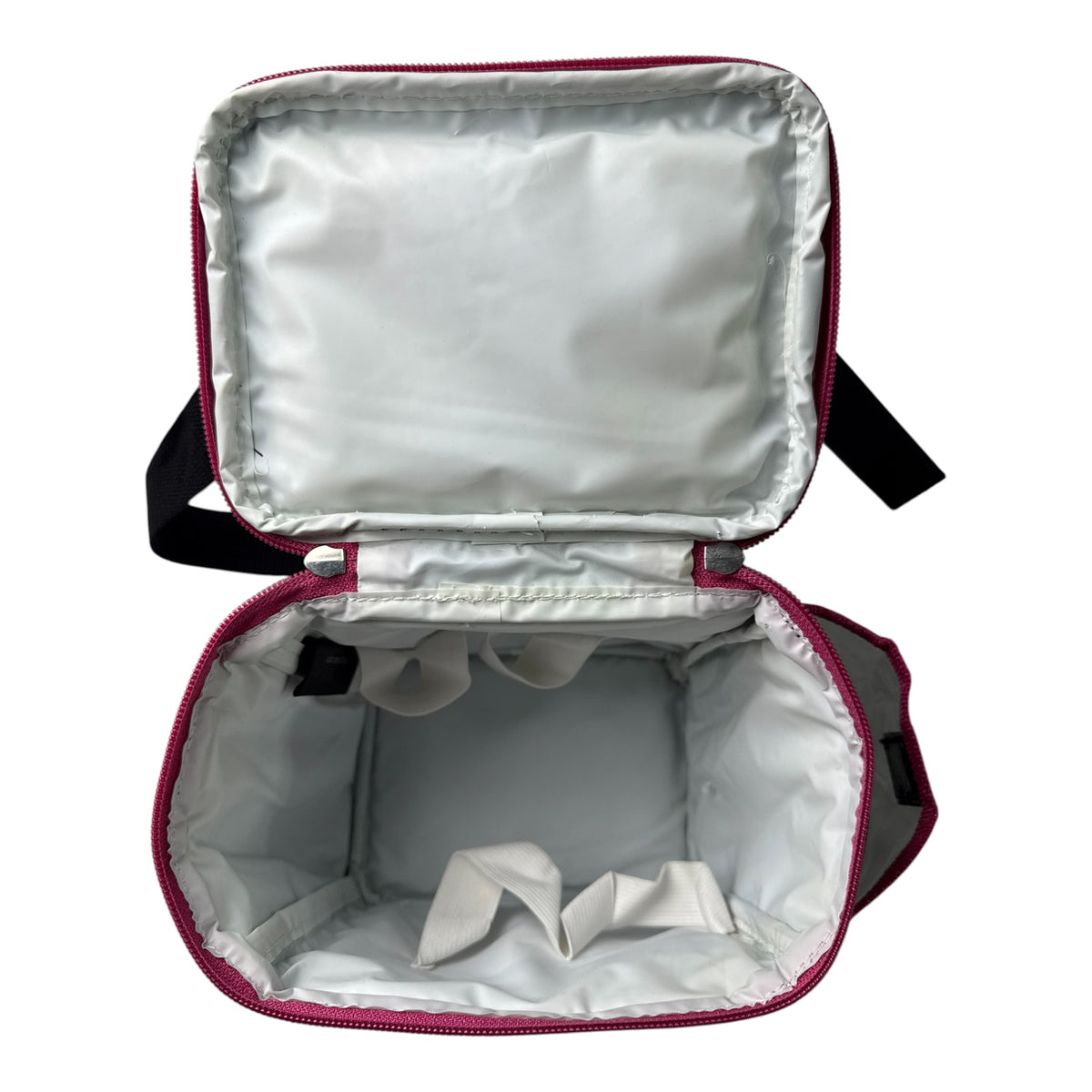 Baby Phat Black & Pink Crossbody Lunch Kit Bag w/ Rhinestone Logo
