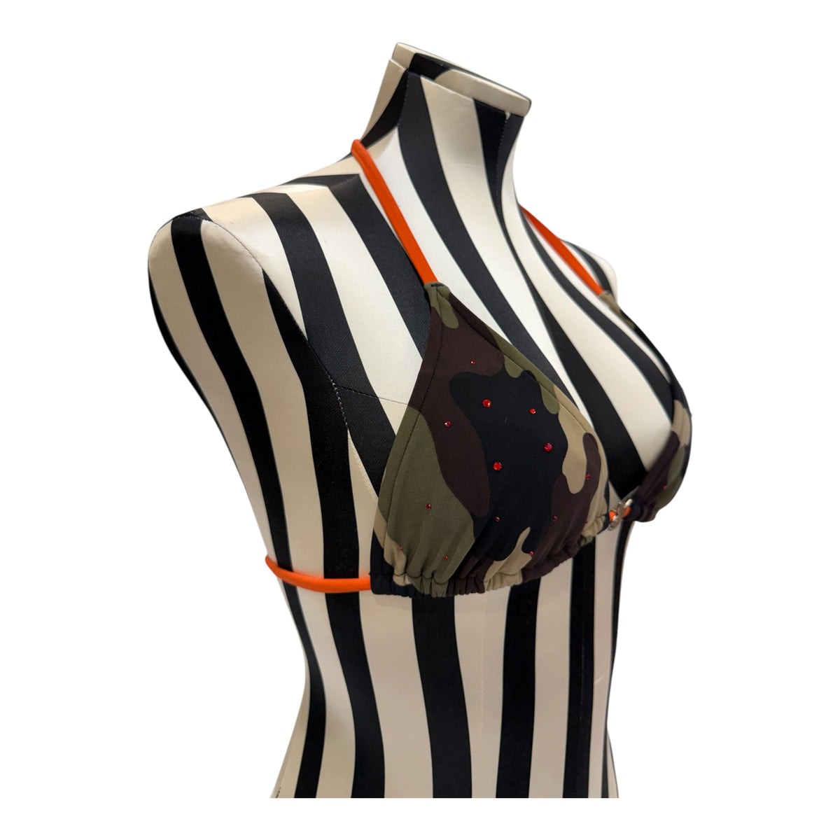 Playboy Camouflage Bikini Top w/ Rhinestones