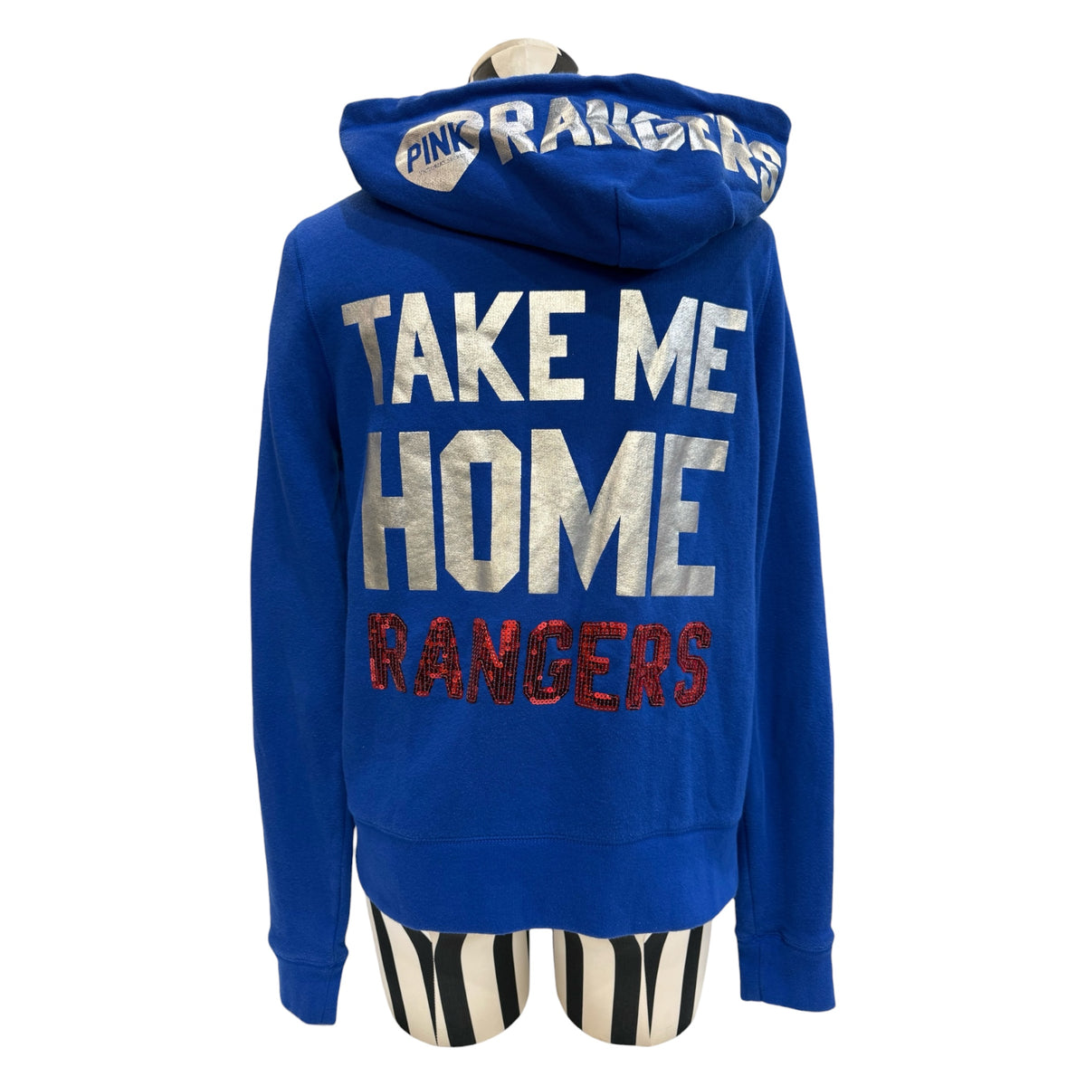 Victoria's Secret PINK MLB Texas Rangers ‘Take Me Home Rangers’ Zip Up Hoodie