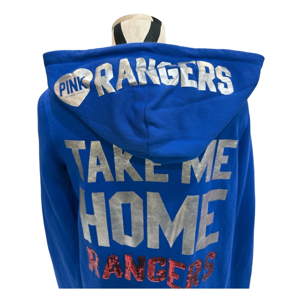 Victoria's Secret PINK MLB Texas Rangers ‘Take Me Home Rangers’ Zip Up Hoodie